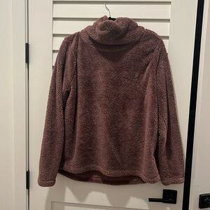 Zella Sherpa cowl neck pullover sweatshirt